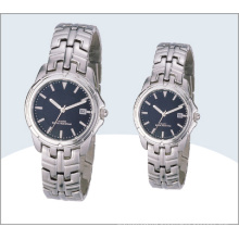 Grade Stainless Steel Couple Watches, Quartz Watch 15190